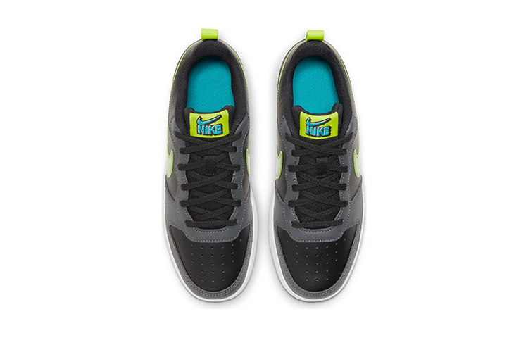 Кроссовки Nike NikeCourt Borough Low 2 GS (серо-зеленые) — Серый / зелёный — фото 4