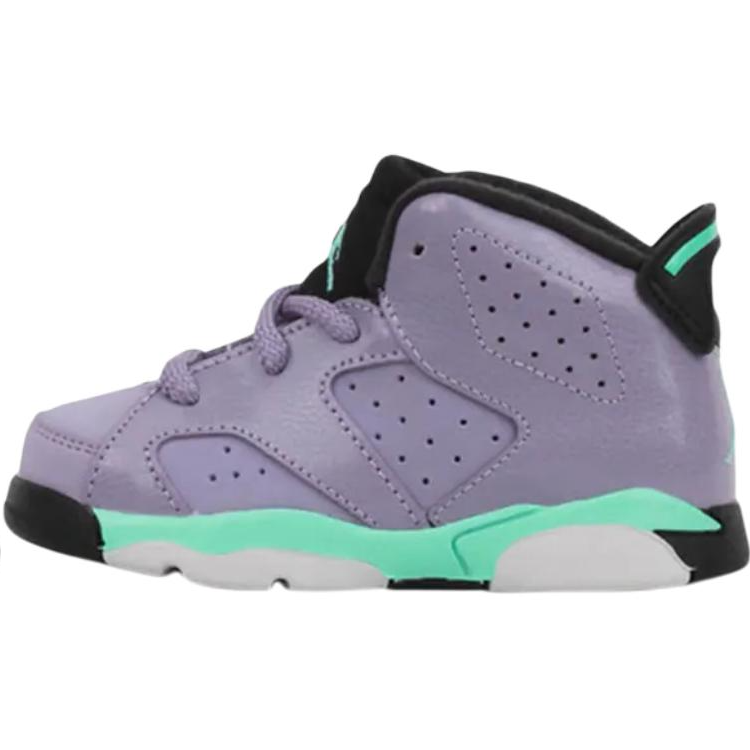 Детские кроссовки Jordan Air Jordan 6 Retro TD (фиолетово-черные)