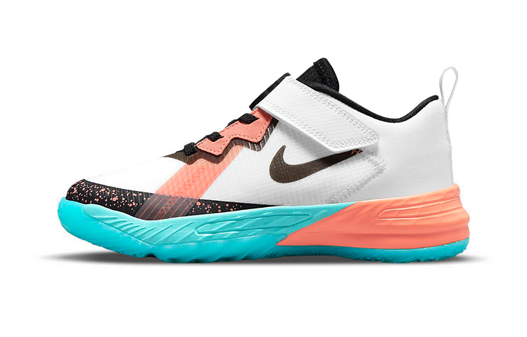 Space Jam x Nike Lebron 18 Low \"Lola Bunny\" Space Jam joint model, low-top children's basketball shoes, white, green and pink, for children and middle-aged children