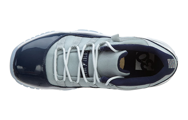 Кроссовки Jordan JordanAir Jordan 11 Low GS (серые) — 雾灰 /白/午夜蓝 — фото 5