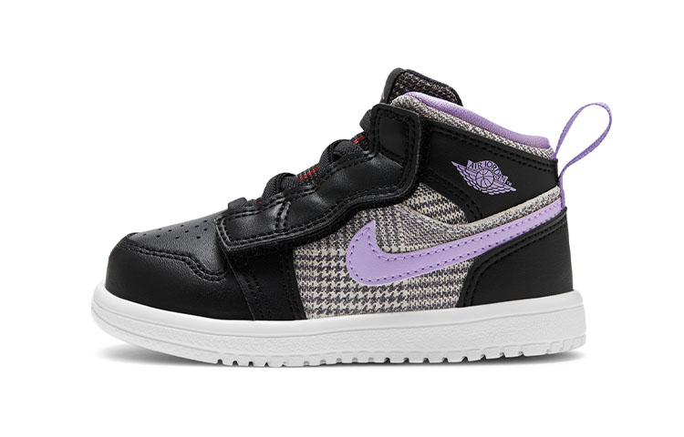 Детские кроссовки Jordan Jordan Air Jordan 1 Mid Alt SE (черно-фиолетовые)