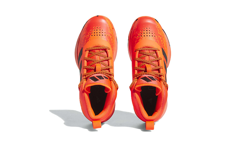 Детские кроссовки adidas Cross Em Up 5 (оранжево-черные) — Оранжевый / чёрный — фото 6