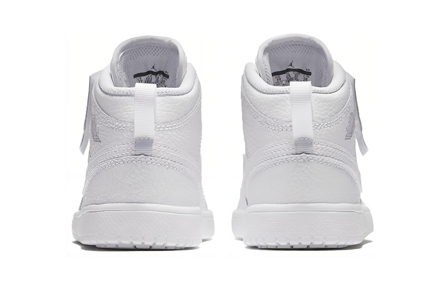 Детские кроссовки Jordan Air Jordan 1 Mid (белые) — Белый — фото 6