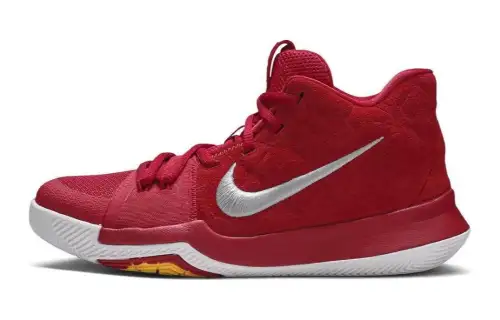 Nike Kyrie 3 GRADE SCHOOL Mid top Basketball Shoes Red White Unisex