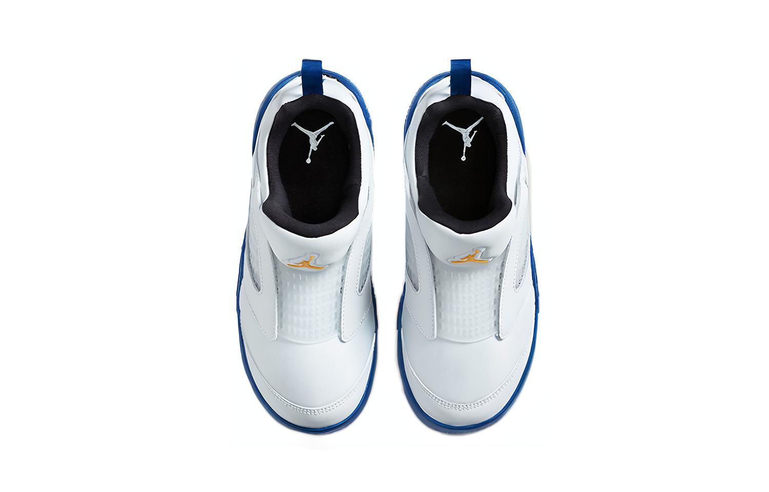 Детские кроссовки Jordan Air Jordan 5 Retro Little Flex (бело-синие) — фото 5