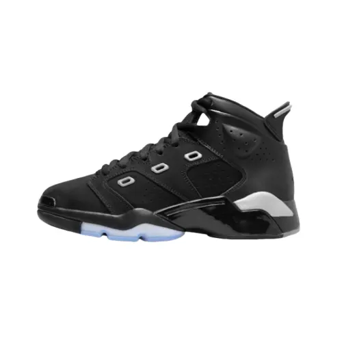 Jordan 6 Mid top Basketball Shoes Black Unisex