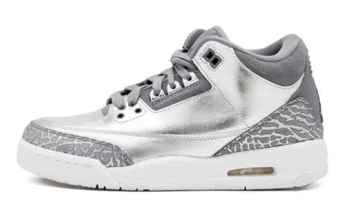 Jordan 3 Retro Premium Heiress Metallic Silver GS
