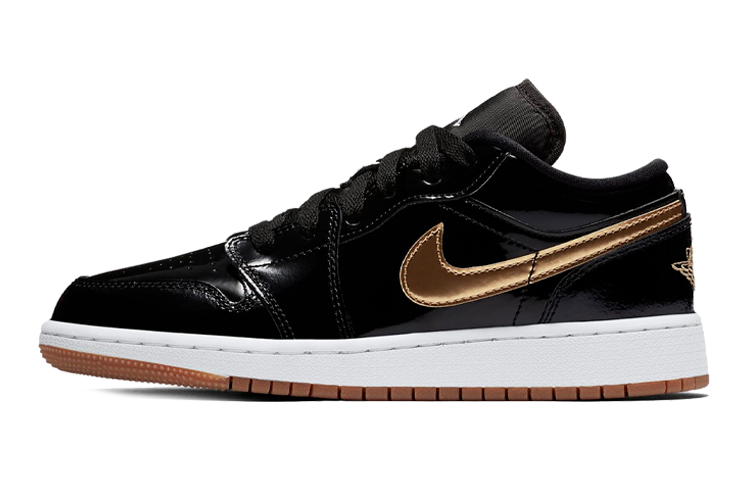Кроссовки Jordan Air Jordan 1 Low (черно-золотые)