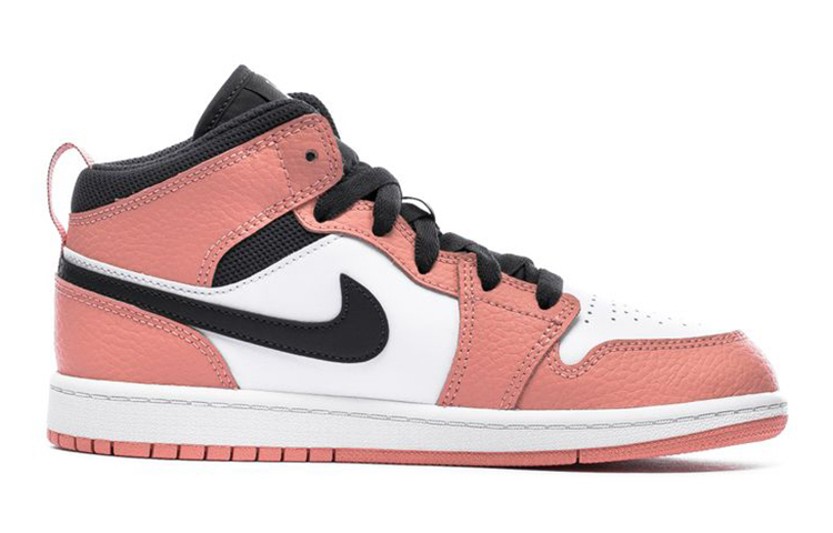 Детские кроссовки Jordan Air Jordan 1 Mid (розовый) — фото 3