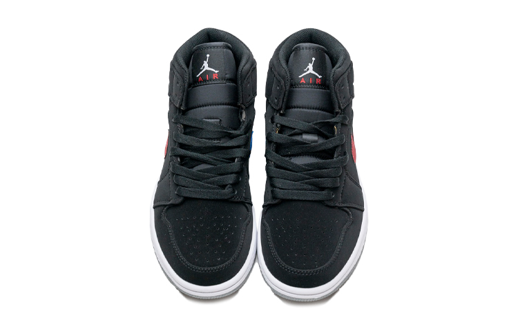 Унисекс кеды Jordan JordanAir Jordan 1 Mid (красно-сине-черные) — фото 5