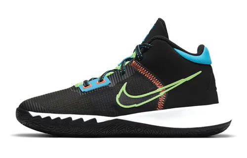 Nike Flytrap 4 Kyrie GS mid-top basketball shoes black, blue and green, same style for men and women