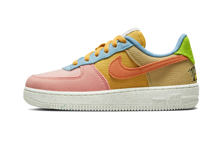 Кеды Nike Air Force 1 Low LV8 NN (желто-сине-розовые)