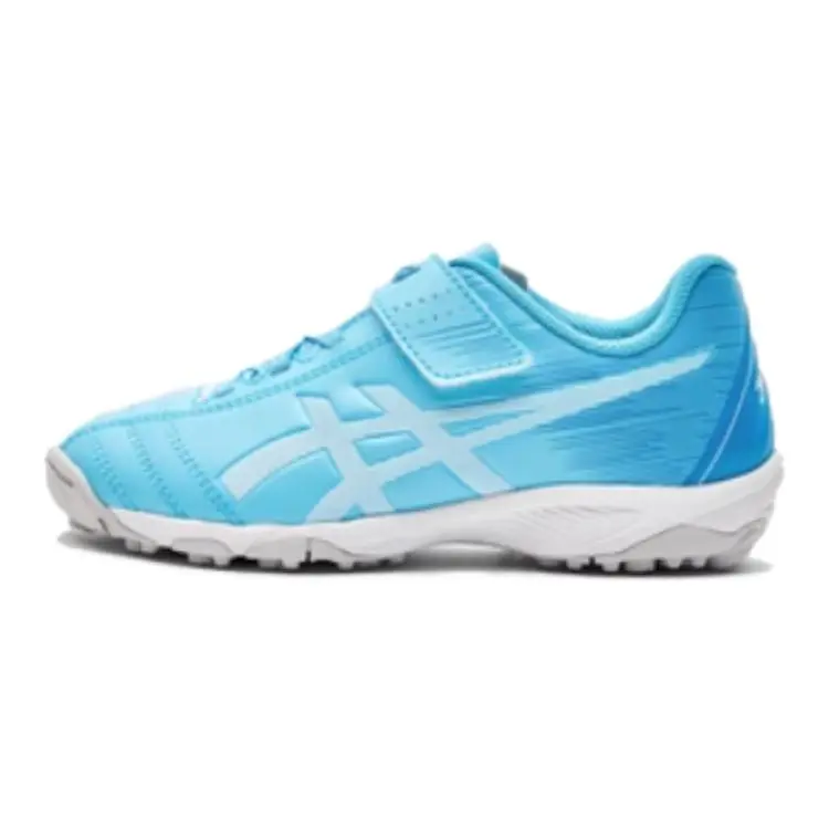 ASICS Juniole 6 Abrasion Resistant Breathable Low top Kids' Soccer Shoes Blue Kids'