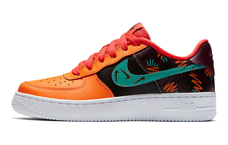 Кеды Nike Air Force 1 (черно-оранжевые) — фото 4
