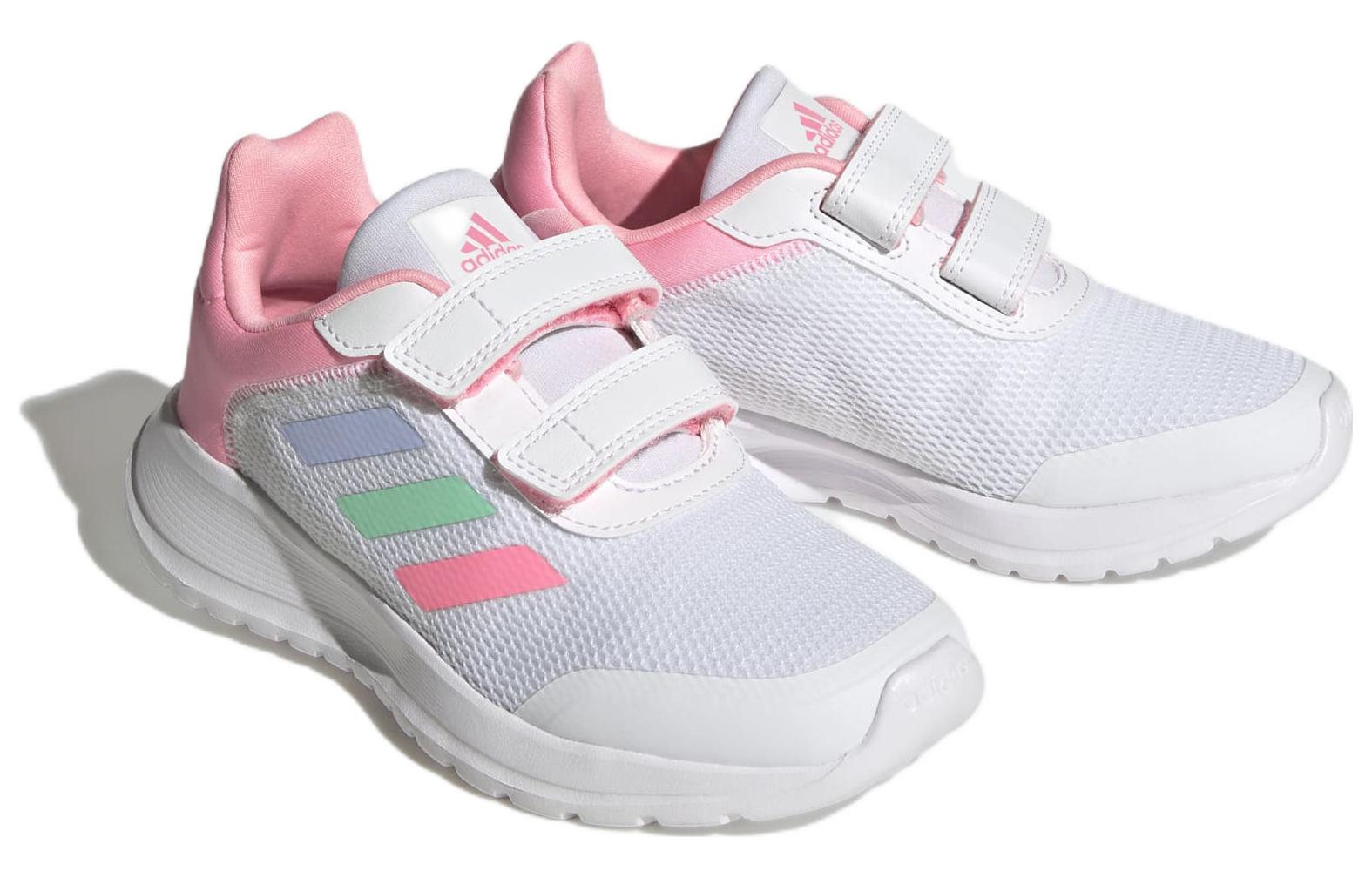 Детские кроссовки adidas TENSAUR (бело-розовые) — Белыйрозовый — фото 3