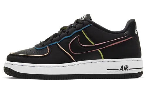Nike Air Force 1 Low Black Pink Barely Volt GS