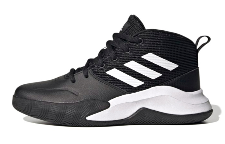Детские баскетбольные кроссовки adidas OwnTheGame K Wide J (черные)