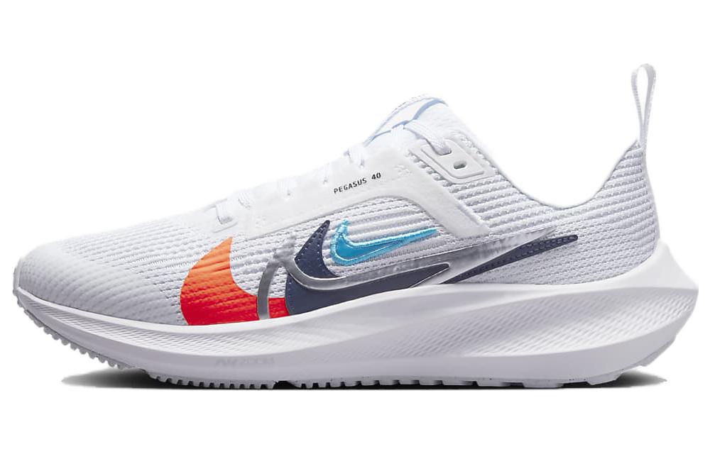 Кроссовки Nike NikeAir Zoom Pegasus 40 GS (бело-серо-оранжевый)