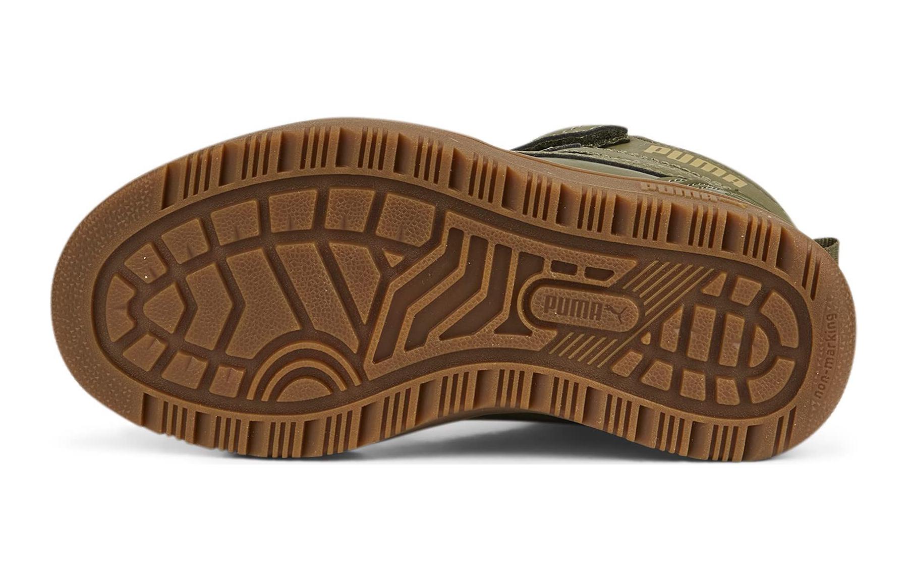 Детские кеды PUMA Rebound Rugged V (зеленые) — Зелёный — фото 6