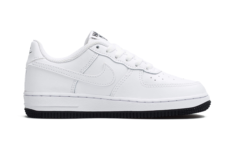 Детские кеды Nike Air Force 1 LV8 2 (белый / черный) — Белый / чёрный — фото 4
