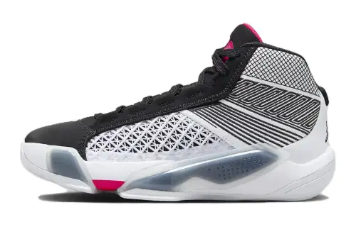 Jordan Air Jordan 38 Low GS Comfortable Mid top Basketball Shoes Black White Red Unisex