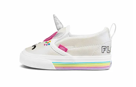 Flour Shop x Vans Slip on Series Low Top Toddler Shoes Kara Unicorn Infant And Toddler