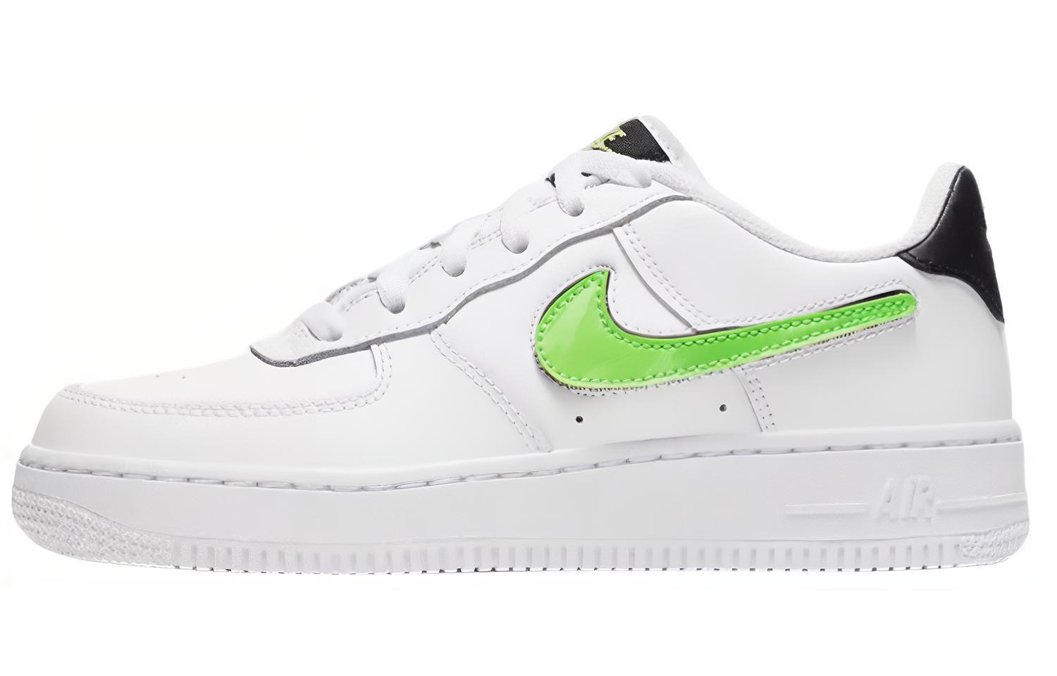 Кроссовки Nike NikeAir Force 1 LV8 3 GS (белый / зеленый)