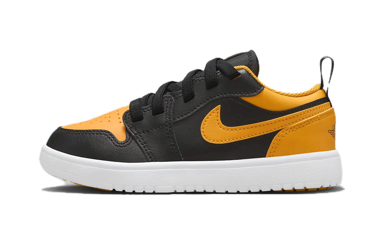 Детские кроссовки Jordan Air Jordan 1 Low Alt (черно-желтые)