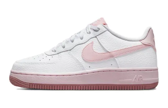 Nike Kids Air Force 1 "White/Pink Foam" Sneakers