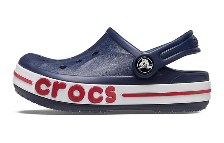 Сабо Crocs Bayaband Clog (черно-красно-белые)