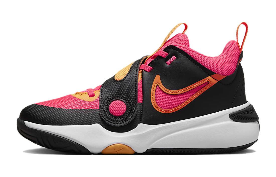 Nike Team Hustle D11 GS 'Black Hot Punch'