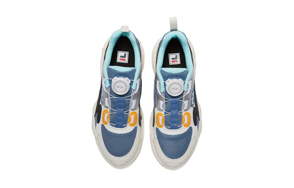 Детские кроссовки Fila KIDS (бело-зеленые) — фото 4