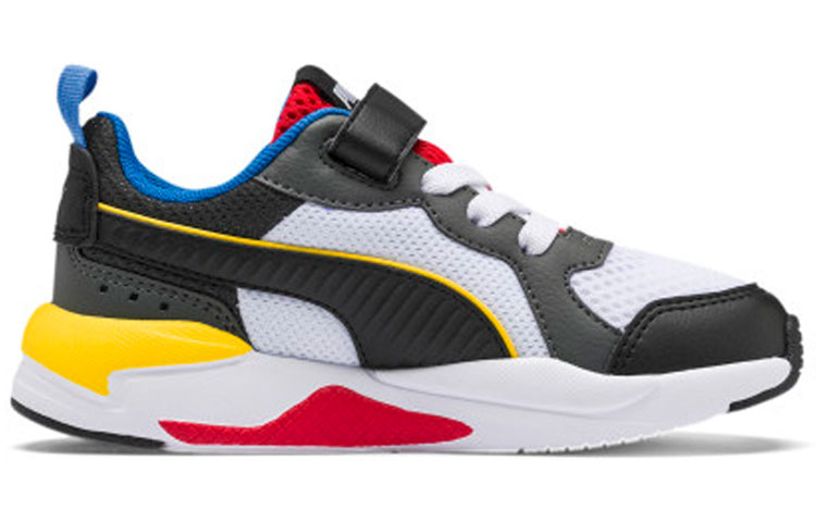 Детские кеды PUMA AC PS (черные) — Чёрный / жёлтый — фото 2