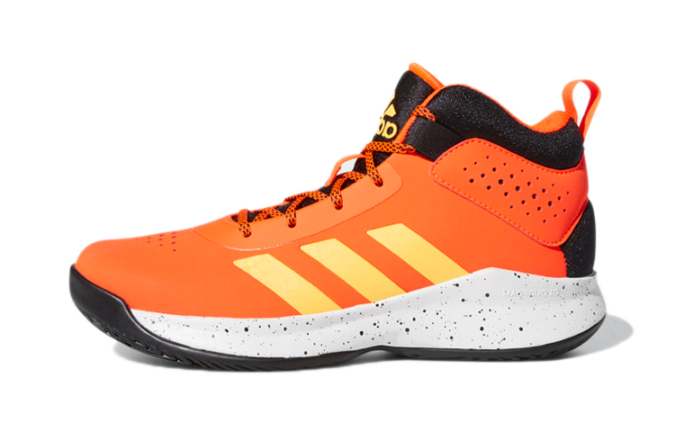 Детские кроссовки adidas Cross Em Up 5 Wide (оранжево-черные)