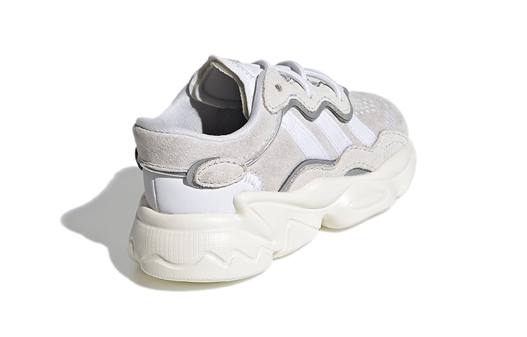 Детские кроссовки adidas Ozweego (серые) — Серый / белый — фото 7