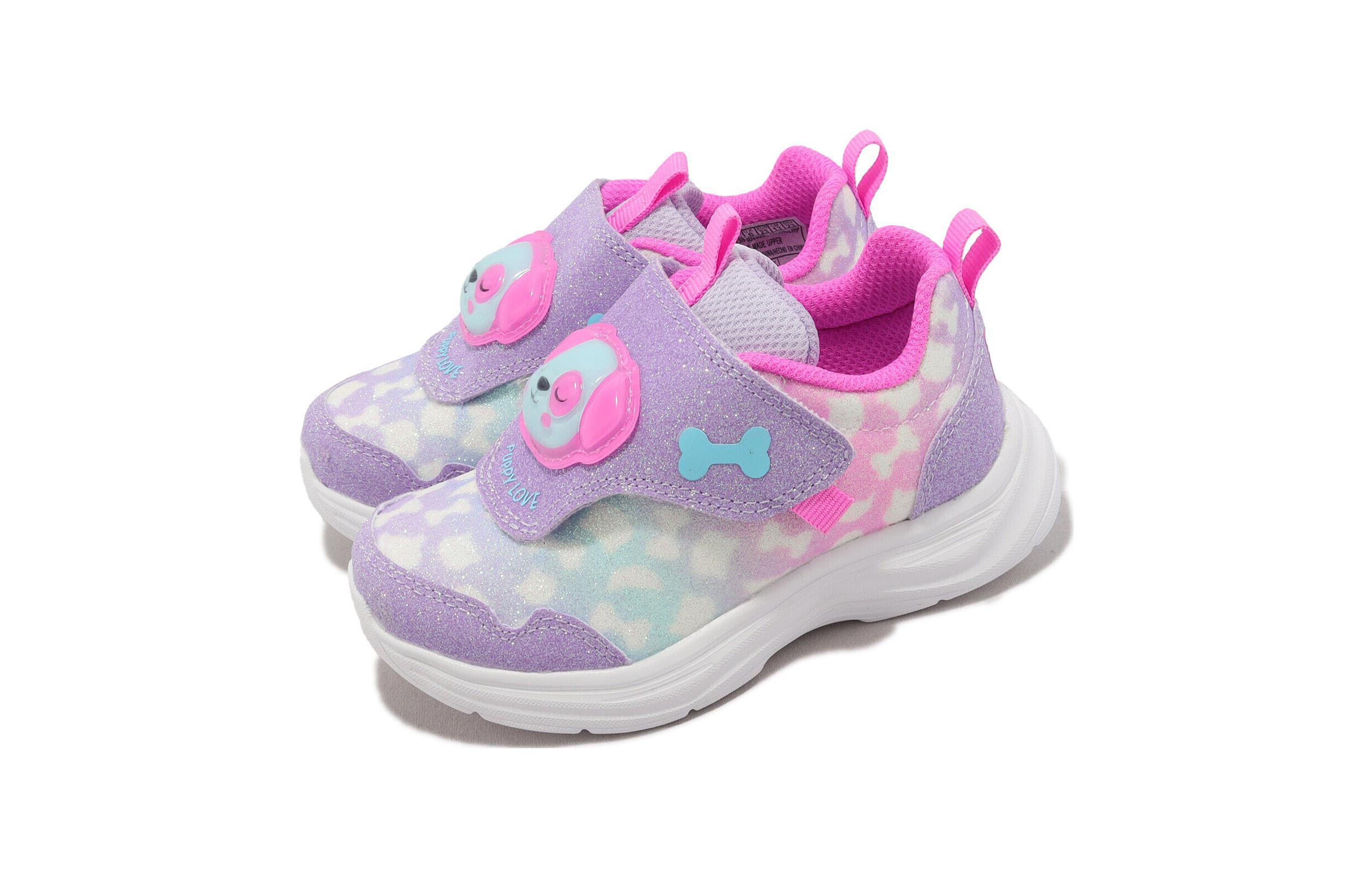 Детские кеды Skechers S Lights-Glimmer (розовые) — фото 3