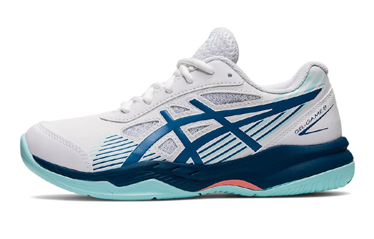 Детские кроссовки ASICS Gel-Game 8 (бело-синие)