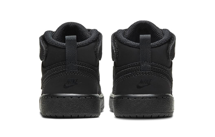 Детские кроссовки Nike Court Borough 2 Mid 2 (черный) — Чёрный — фото 5