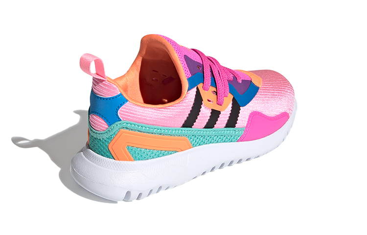 Детские кроссовки adidas originals Flex (розово-черно-синие) — фото 4