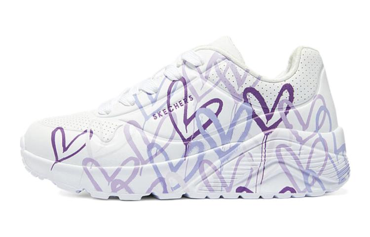 Кеды Skechers UNo (бело-фиолетовые)