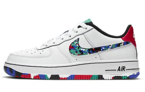 Nike Air Force 1 Low Crayon White Multi GS