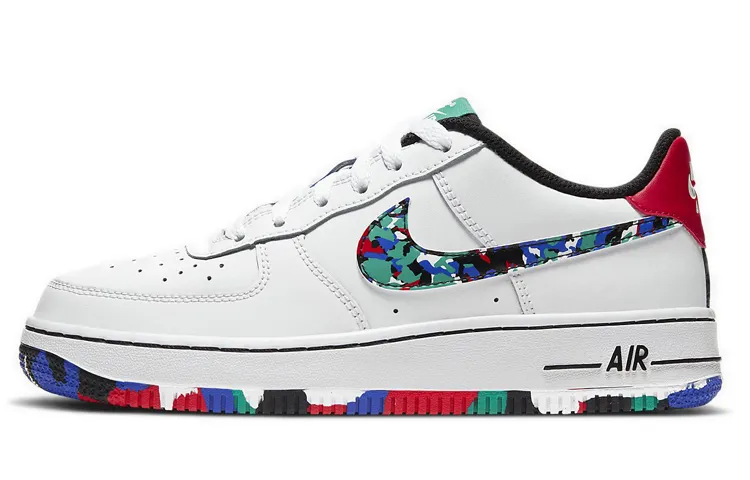 Nike Air Force 1 Low Crayon White Multi GS