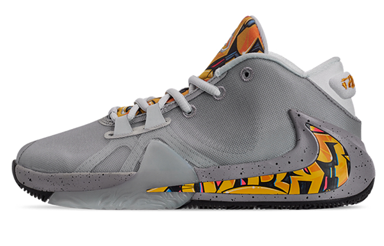 Кроссовки Nike Zoom Freak 1 Graffiti (серые)