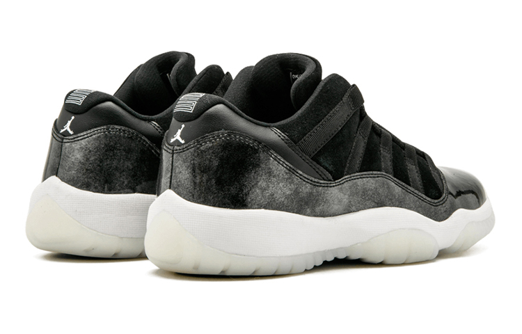 Кроссовки Jordan JordanAir Jordan 11 Low Barons GS (черные) — 黑/金属银/白 — фото 9