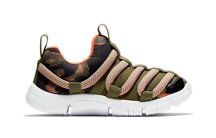 Детские кроссовки Nike Novice PS (зеленые) — 军绿/白色/榉木褐/荷兰橙 — фото 4