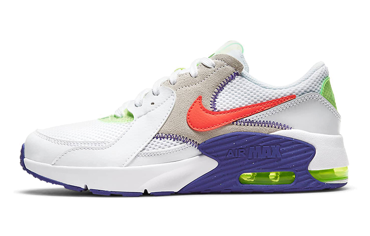 Кроссовки Nike NikeAir Max Excee GS (белый / фиолетовый / серый / оранжевый / зеленый)