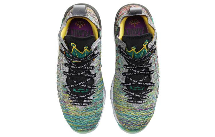 Кроссовки Nike NikeLebron 17 I Promise GS (зеленые) — Зелёный — фото 3