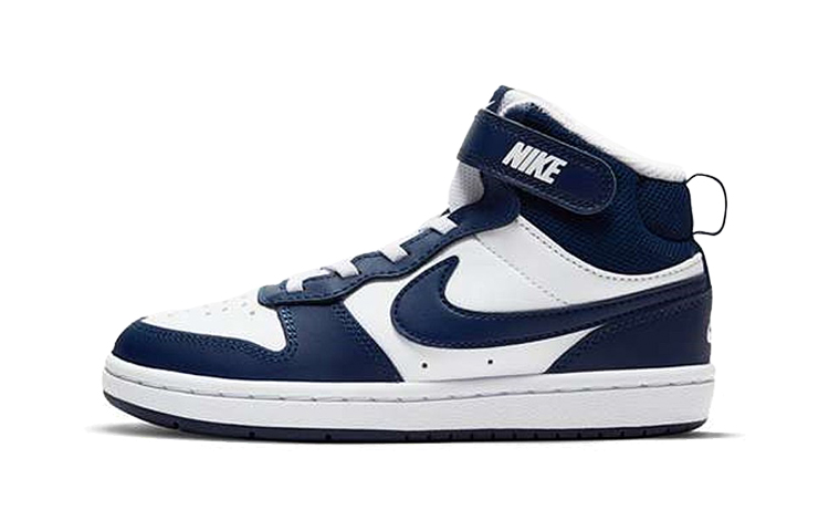 Кеды Nike Court Borough Mid 2 (бело-синие)