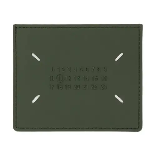 Maison Margiela Cow Leather With Rubber Card Holder Card Holder Men's Army Green