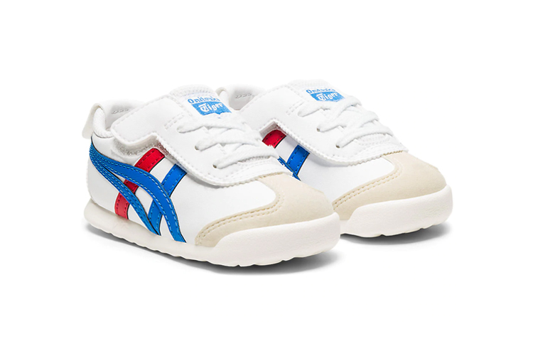 Детские кеды Onitsuka Tiger MEXICO 66 (сине-красно-белый) — фото 7